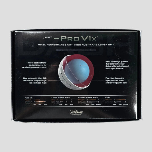 Dozen Titleist Pro V1x Left Dash (x12)