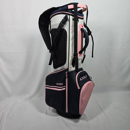 XXIO Women's Stand Bag (White, Navy, Pink Color)