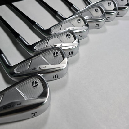 CUSTOM TaylorMade P-7CB Iron Set (4-Pw) 7pcs | TX Flex | Mitsubishi Chemical MMT 125 TX Type 304ss Shaft