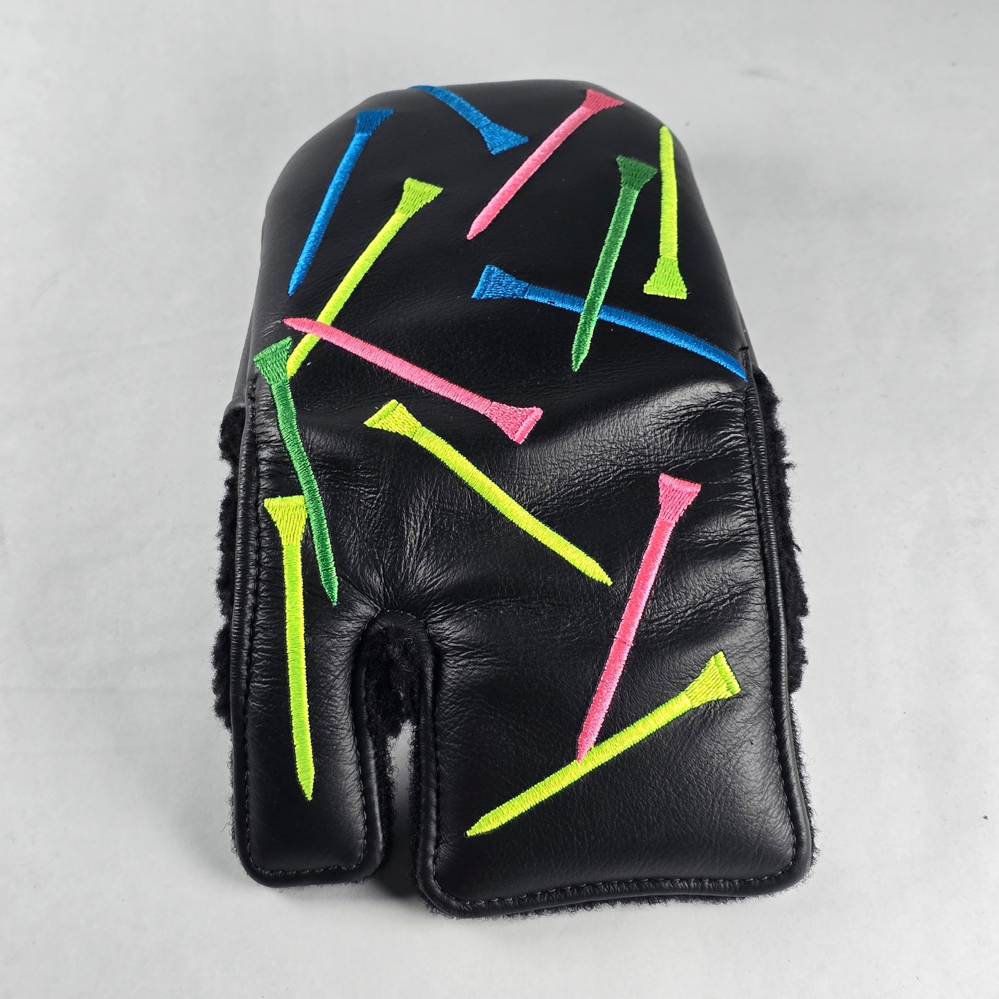 CUSTOM | Used Rose & Fire Multicolor Golf Tees Mallet Putter Headcover