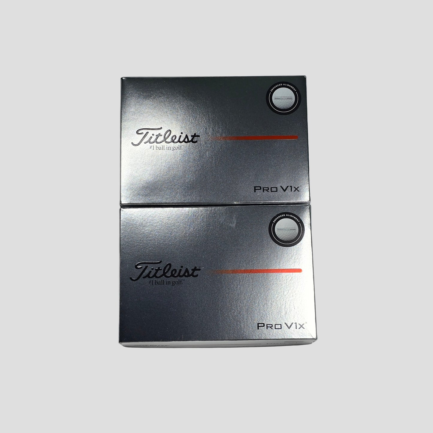 Two Dozen 2025 Titleist Pro V1x Enhanced Alignment (x24)