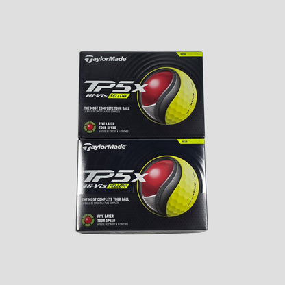 Two Dozen 2025 TaylorMade TP5x YELLOW (x24)