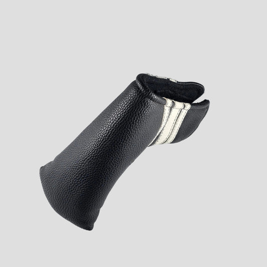(Used) Black w White Stripes Blade Putter Headcover