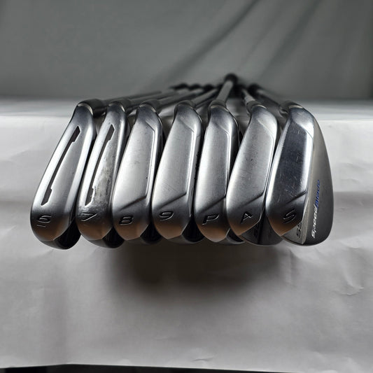 -0.75 to -0.5" | Taylormade Women's  Speedblade Iron Set 7pcs (6-9,Pw,Aw,Sw) | Ladies  Flex | TaylorMade Velox (Aw has Matrix) T 45G L Flex