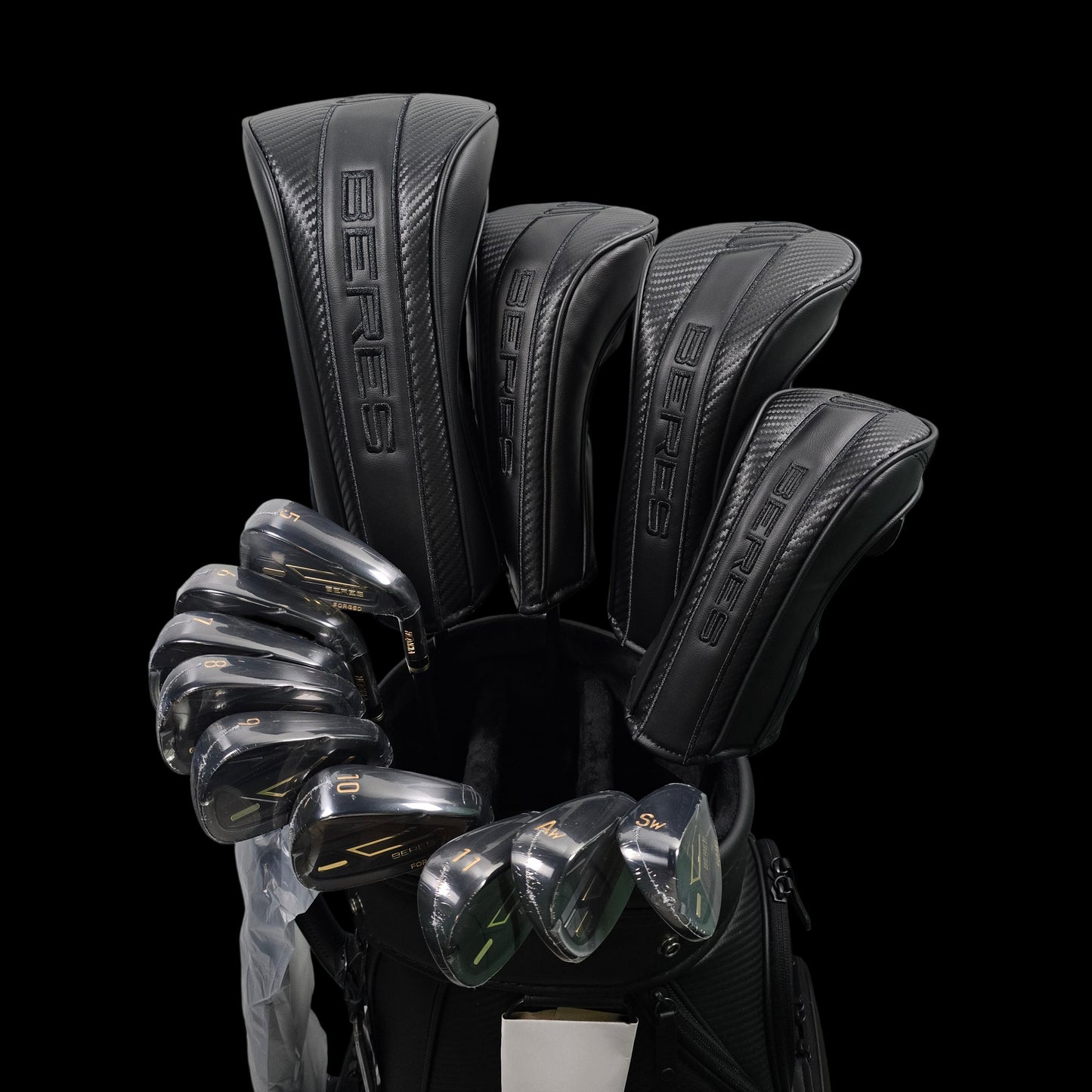 (NEW) Honma BERES 09 Men's Black Edition 13pc Full Set | R Flex | ARMRQ FX R Graphite