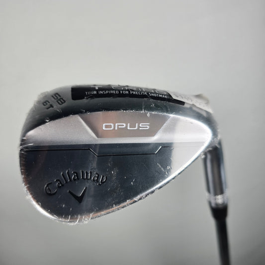New Callaway Opus Brushed Chrome Wedge 58° 6 | T Grind | True Temper Dynamic Gold MID 115 Wedge Steel