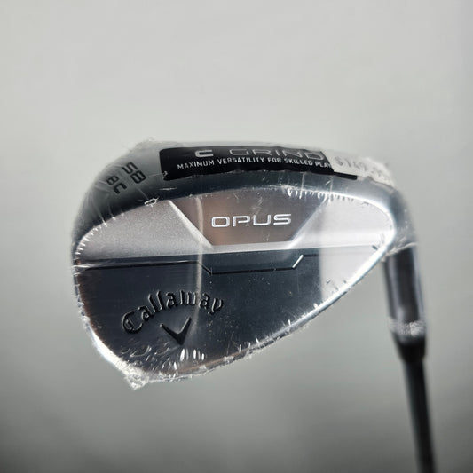 New Callaway Opus Brushed Chrome Wedge 58° 8 | C Grind | True Temper Dynamic Gold MID 115 Wedge Steel