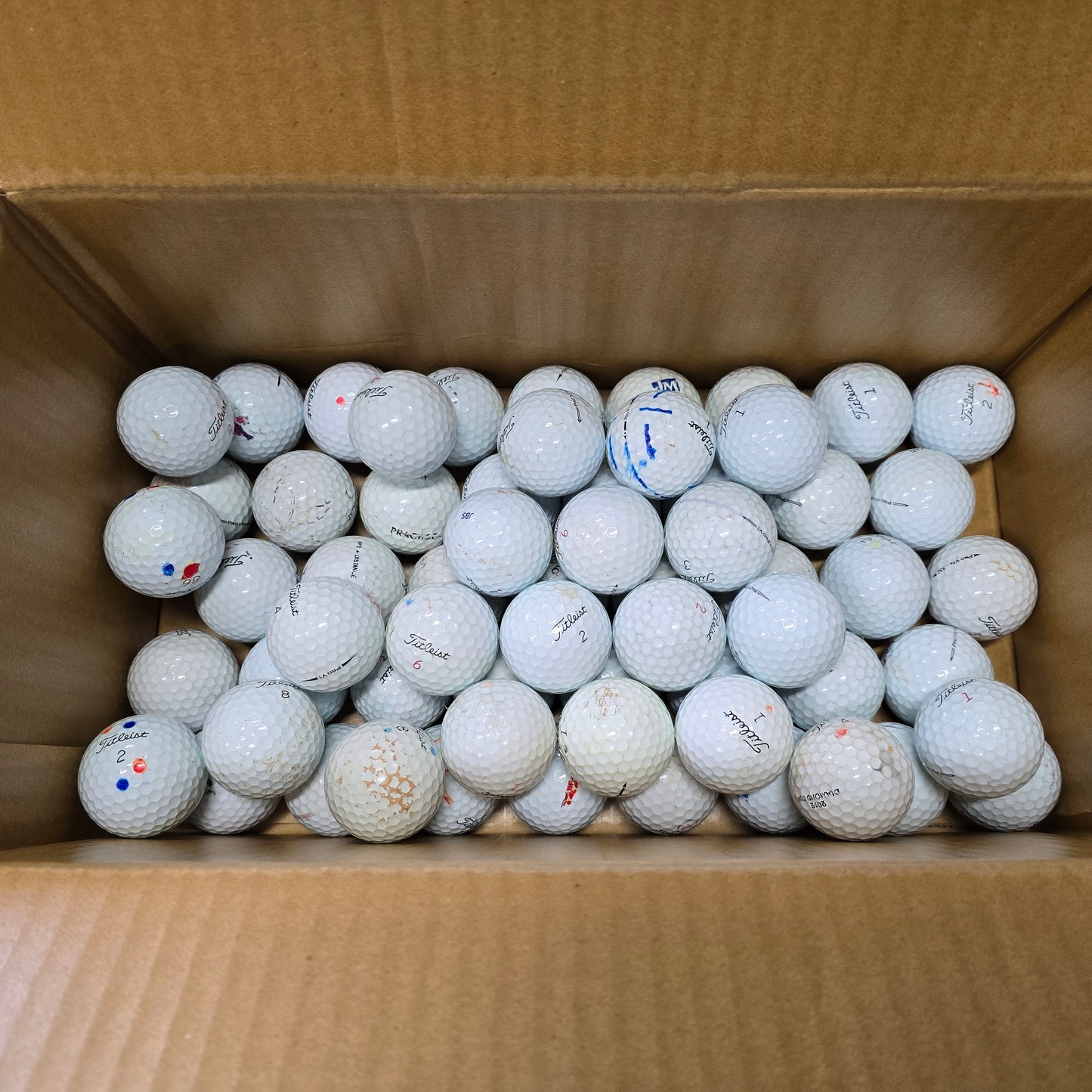 Used Titleist Pro V1 and Pro V1x Balls