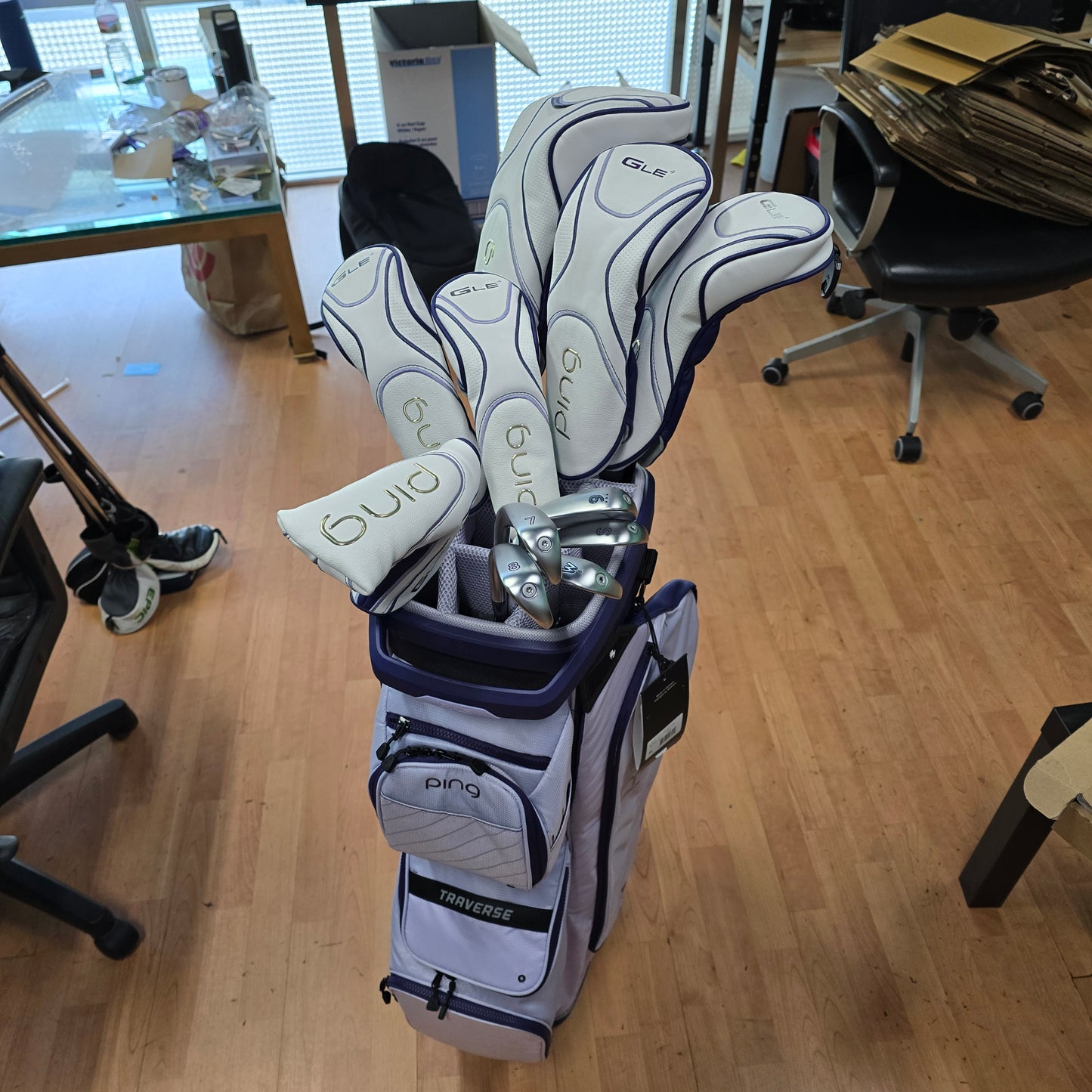 Ping Ladies G Le4 11pcs + Cart Bag Complete Set Bundle