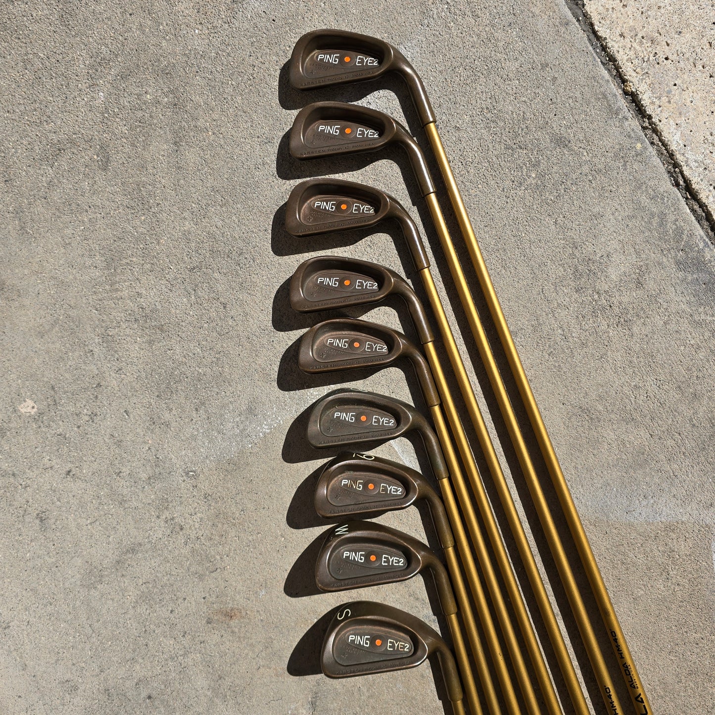 Ping Eye 2+ Red Dot Beryllium Copper Iron set 3-9,W,S (9pcs)