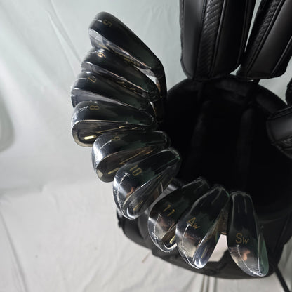 (NEW) Honma BERES 09 Men's Black Edition 13pc Full Set | R Flex | ARMRQ FX R Graphite